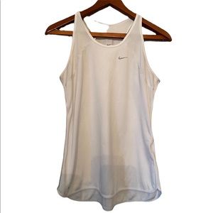 Nike Woman’s White Racerback Dri Fit Athletic Shirt